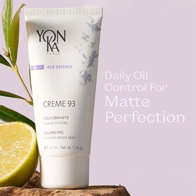 Yonka CREME 93 MATTIFYING MOISTURIZER (50ML) BALANCING FACIAL CREAM FOR COMBINATION SKIN, BALANCE OILY COMPLEXION WITH VITAMINS A,C AND E, PARABEN-FREE - Image 4